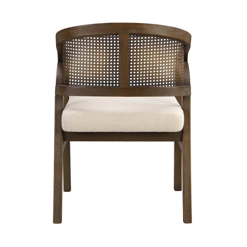 Cane Upholstered Dining Chair (Set of 2)