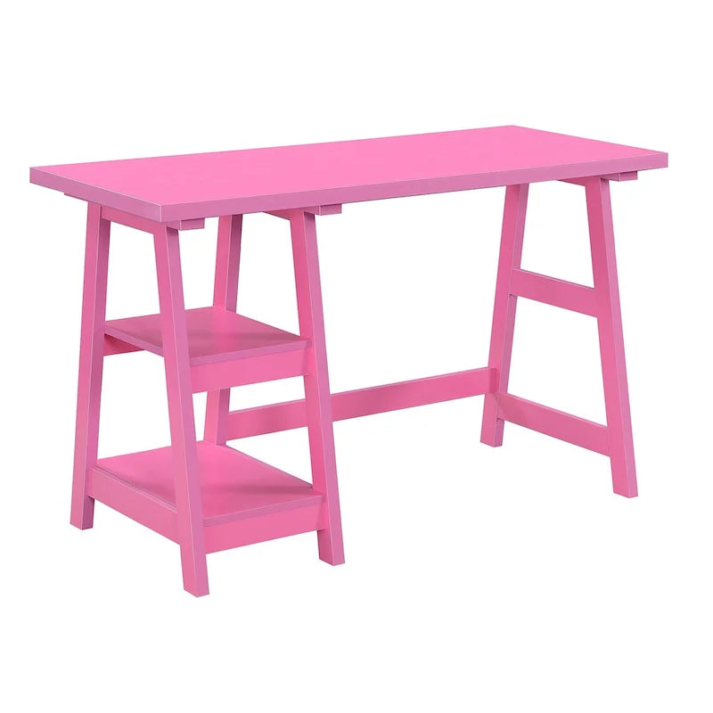 Convenience Designs2Go Trestle Desk with Shelves
