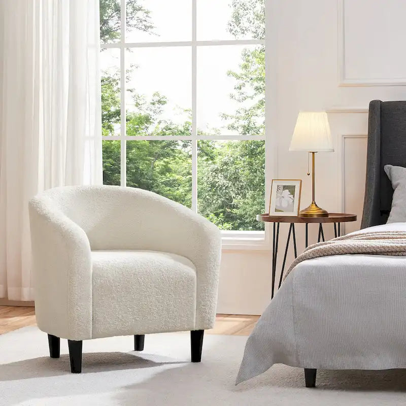 Club Chair Accent Barrel Chair Upholstered Arm Chair