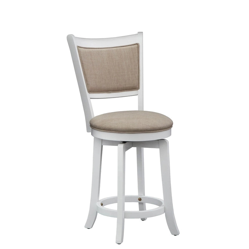 French Country 24-inch Counter Height Swivel Bar Stool