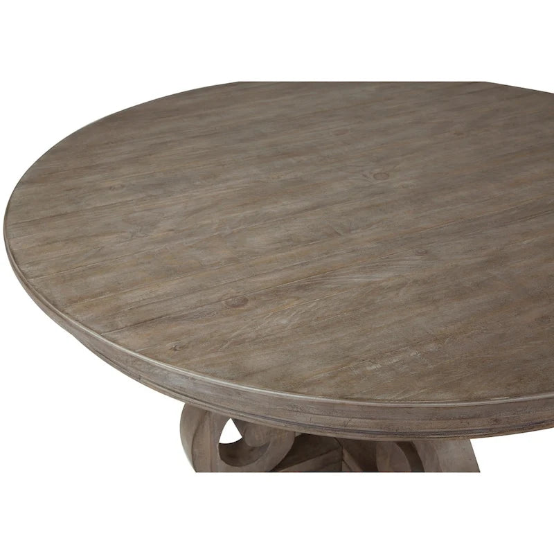 The Traditional Dove Tail Grey 48-inch Round Dining Table - dove tail grey - dove tail grey