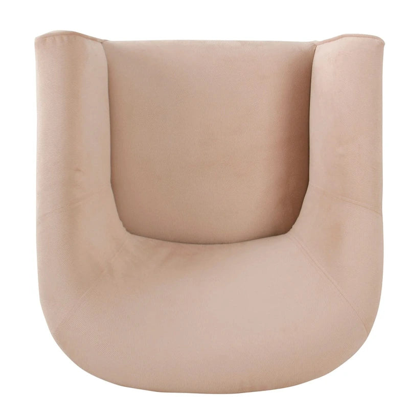 Upholstered Barrel Accent Chair