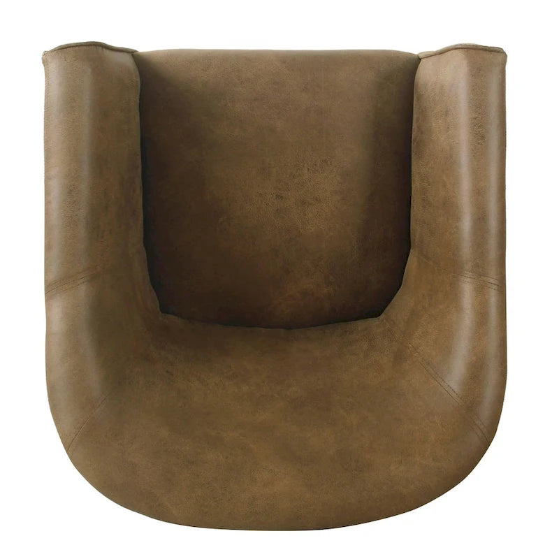 Upholstered Barrel Accent Chair