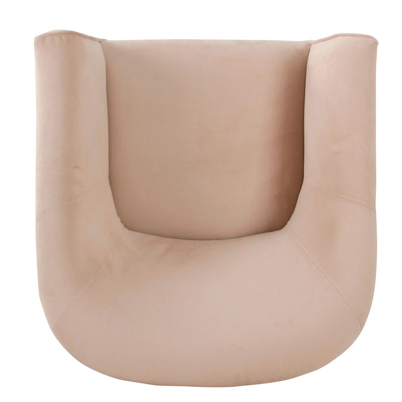Upholstered Barrel Accent Chair