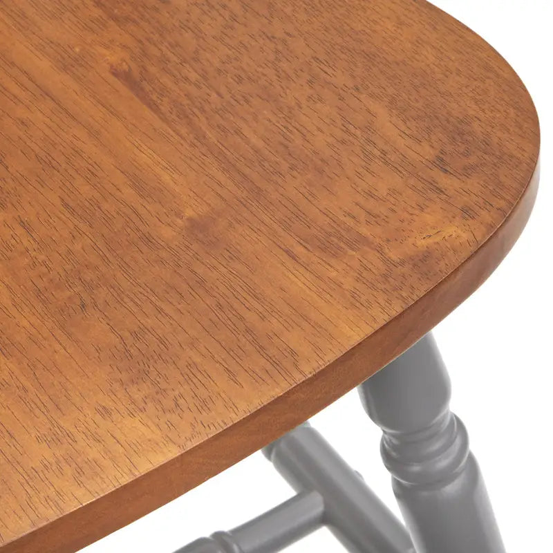 Solid Wood Spindle Dining Chairs (Set of 2)