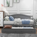 Twin Wooden Daybed with Trundle Bed