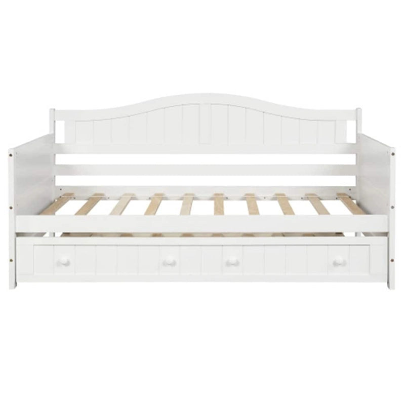Twin Wooden Daybed with Trundle Bed