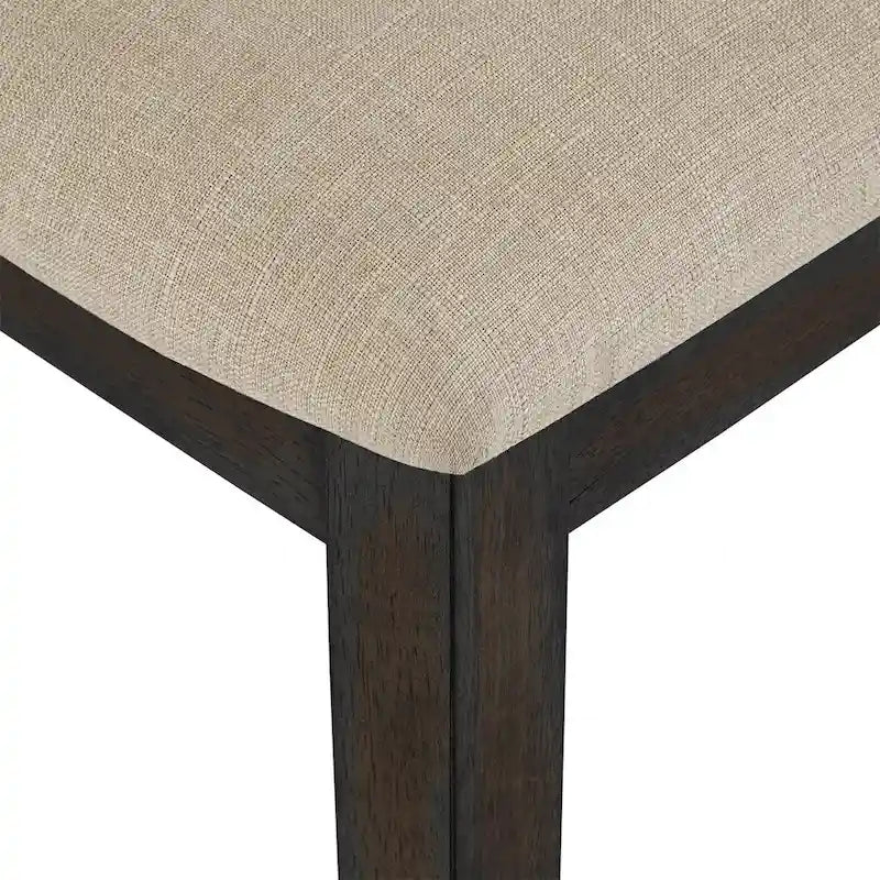 Beige Linen Rattan Dining Chairs (Set of 2) by Classic