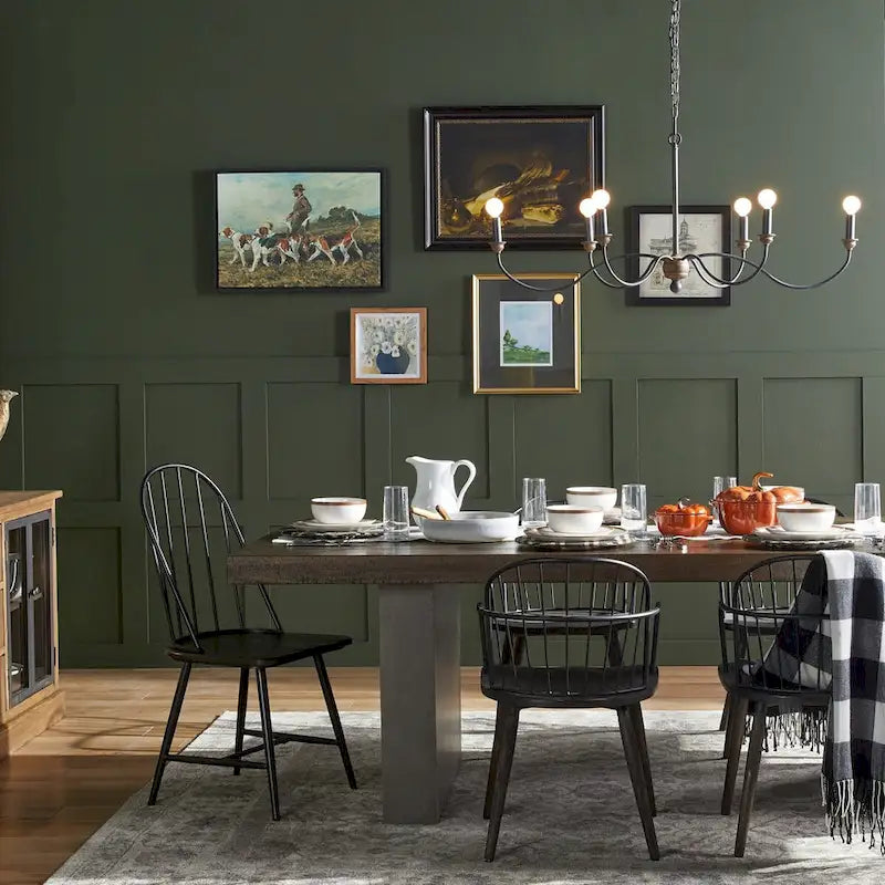 Reclaimed Wood and Concrete Dining Table